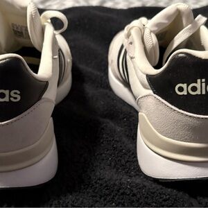 Adidas Black and White Athletic Shoes